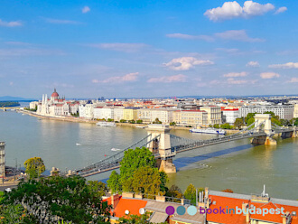 View from the Royal Palace: Chain Bridge, Parliament