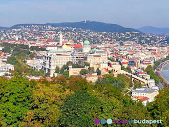 View from the Citadel: Buda Castle with the Matthias Church