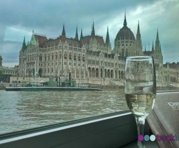 Donau-Schifffahrt mit Mittagessen, Blick aus dem Fenster