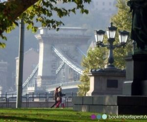 Chain Bridge at autumn