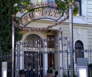 Entrance of the Gundel Restaurant, Budapest