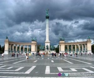 Millennium Monument stormy afternoon