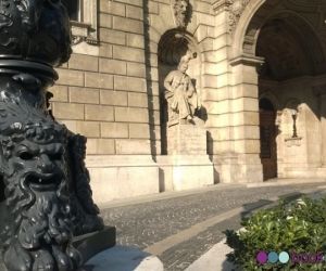 Hungarian State Opera House, at the entrance