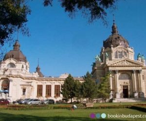 The facade of the Széchenyi Thermal Bath, Budapest