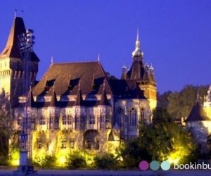Vajdahunyad Castle Budapest by night