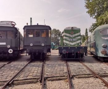 Locomotoras en el Museo del Ferrocarril de Hungría