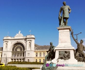 Восточный вокзал, Будапешт, статуя баросса