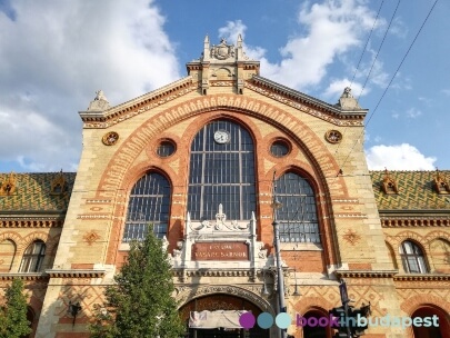 Halles centrales de Budapest, Grand Marché de Budapest, Marché Central de Budapest, façade