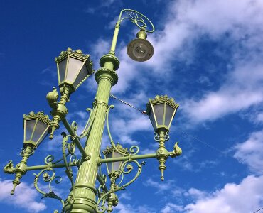 Puente de la libertad Budapest, lámpara de calle