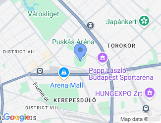 Puskás Arena Budapest, localización en el mapa