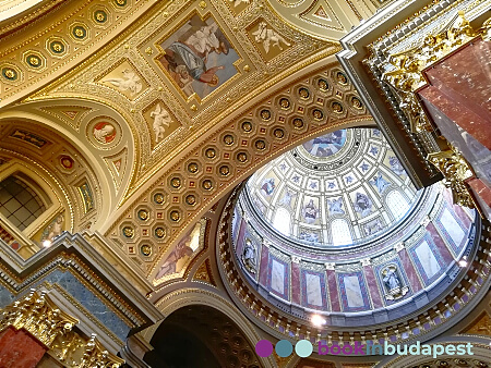Cupola della Basilica di S. Stefano a Budapest, Basilica di Santo Stefano di Budapest, Basilica Budapest, Chiesa Santo Stefano, Basilica Santo Stefano